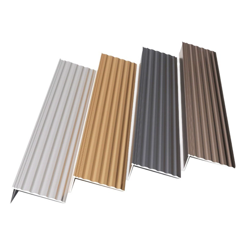 Нескользящая закрывающая полоса для лестницы из алюминиевого сплава, внешняя угловая закрывающая полоса, толстая под прямым углом, оберточная лента, металлическая защитная леска