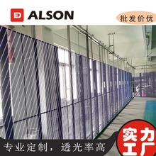 LED透明屏格栅屏电视商场超市大屏幕玻璃屏3.91*7.82透光率90%