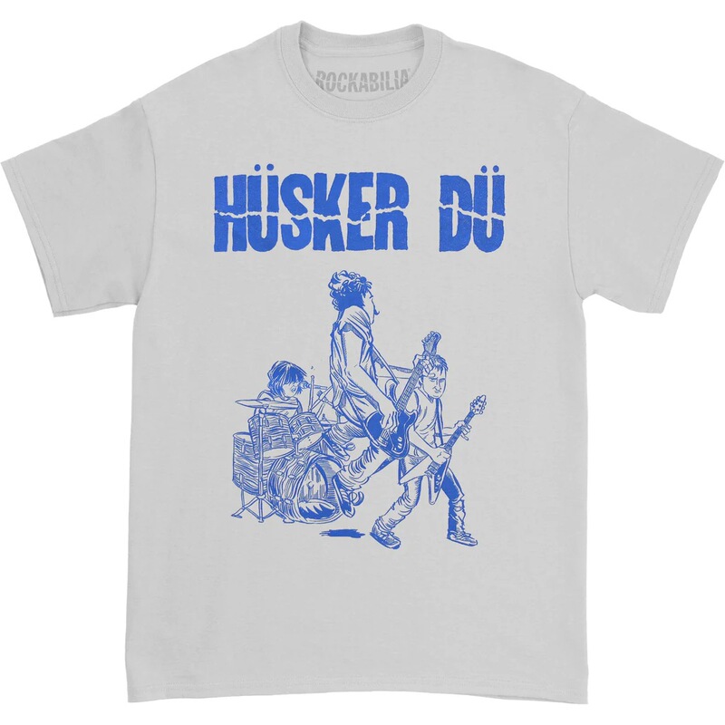 Skills Du Rock Punk Style Illustration American Retro Men's T-Shirt in the 1980S
