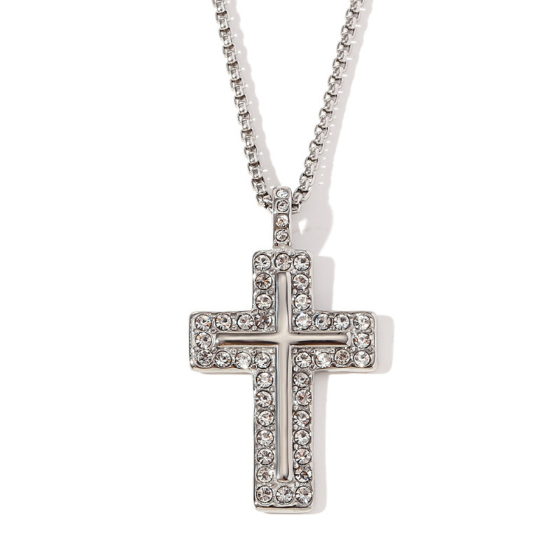 다이아몬드 스틸 컬러의 크로스