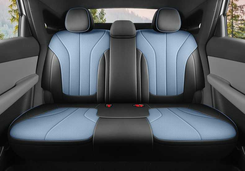 26 Xpeng MONAM03 car-specific seat covers, featuring perforated, breathable leather, and designed for all-season use