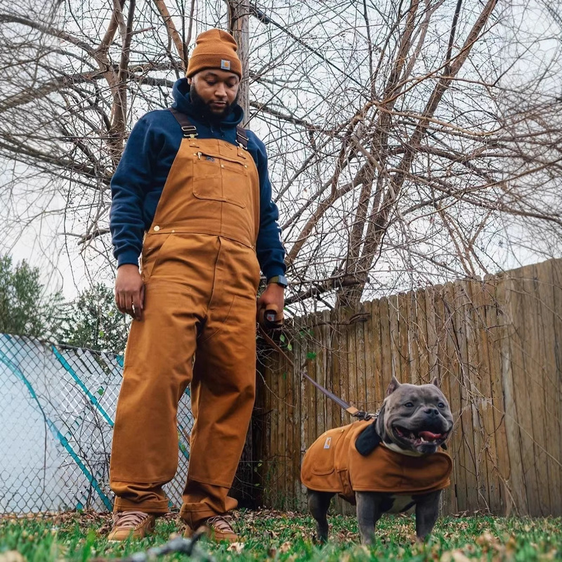 Reverse Craftsman Carh 102776 Carhartt Main Line American Heavy Canvas Overalls Men's Loose Fit Work Pants