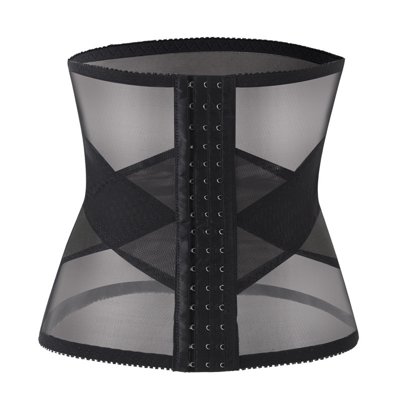 Summer Elastic Breathable Thin Memory Foam Buckle Waist Support Shapewear Body Shaper Tummy Control Belt