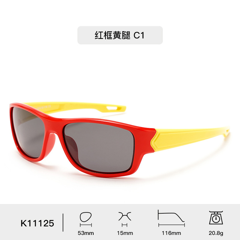 2025 nuevas gafas de sol polarizadas para niños gafas deportivas de ciclismo a prueba de viento para mujeres gafas de sol de silicona de moda para hombres