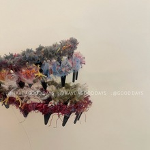 多巴胺甜美复古丝绒毛线发箍高级感轻奢风气质头箍发饰小众设计