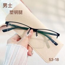 钢板眼镜架跨境批发7762男士金属休闲半框架丹阳光学眼镜架厂家
