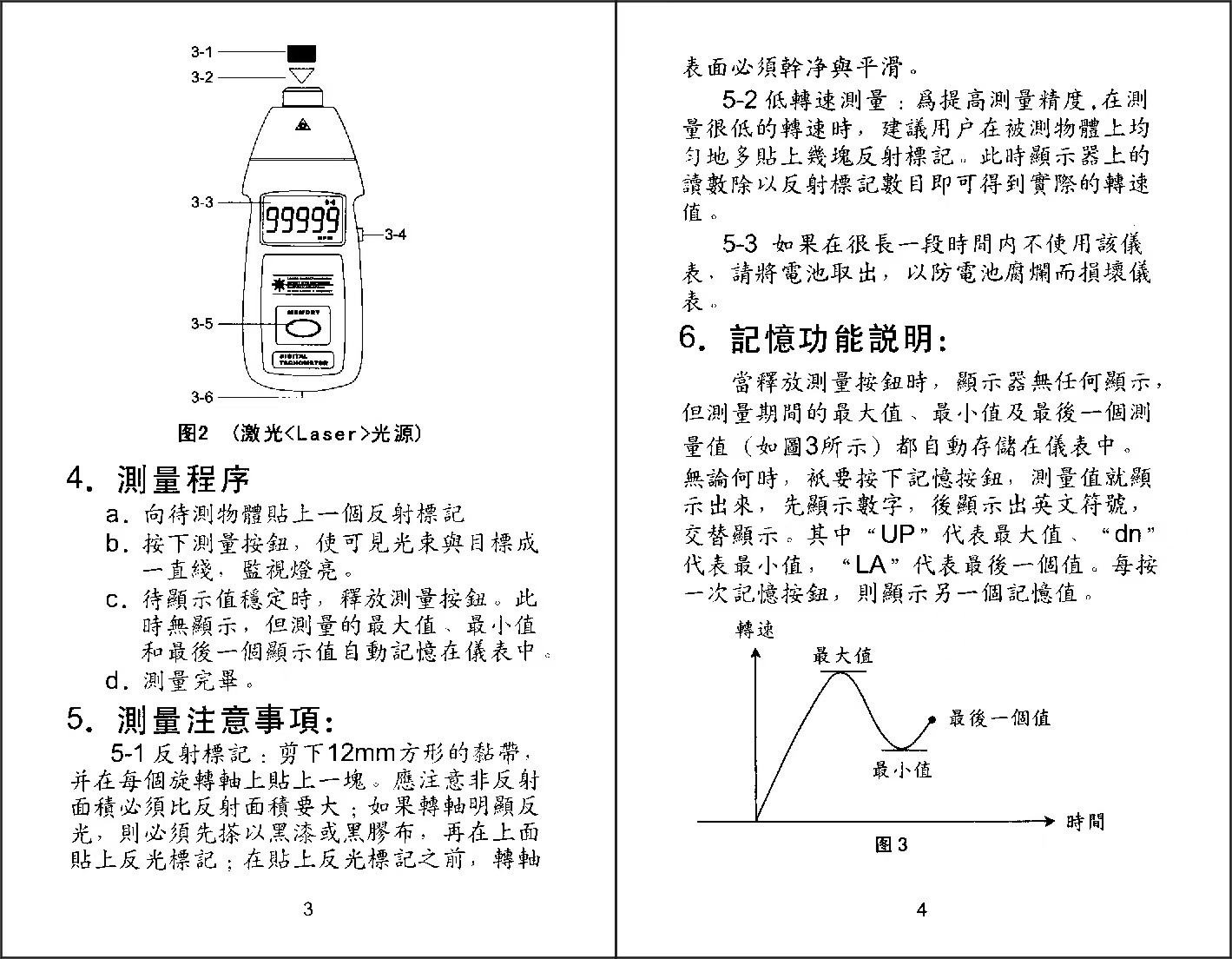 光光/接触二合一转速表
