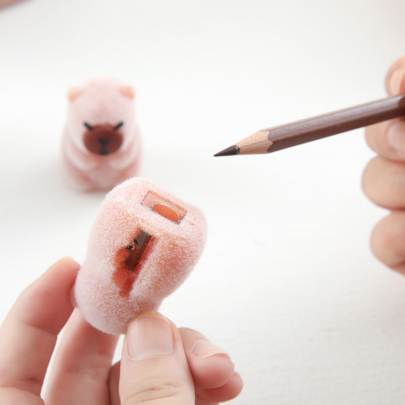 Nuevos productos Capibara dibujos animados lindos muñecas de silicona lápiz de dibujo de
