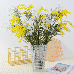 仿真金合歡 假花家居室內裝飾花客廳軟裝花藝攝影道具婚慶用品