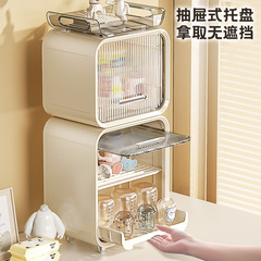 Baby bottle storage box, baby tableware storage box, food supplement tool, dust-proof drain cabinet, tableware storage rack