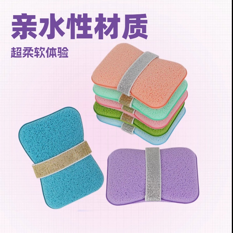 Bolsa de jabón esponja de baño, lavabo facial, bola de baño, herramienta de limpieza, toalla de baño suave, bolsa espumosa de toalla de baño