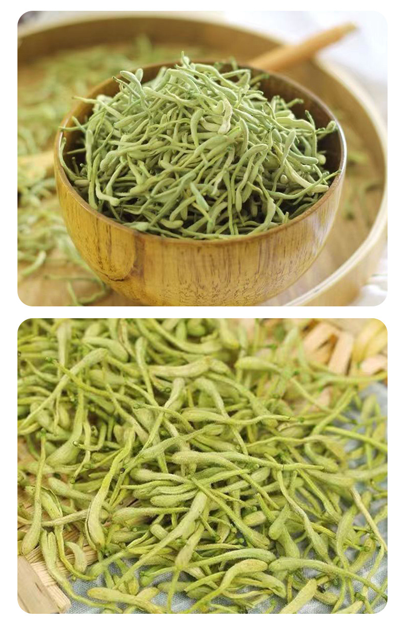 Dried Honeysuckle Flower Jin Yin Hua 500g Whole Dried Buds for Herbal Tea and Decoction quality and texture