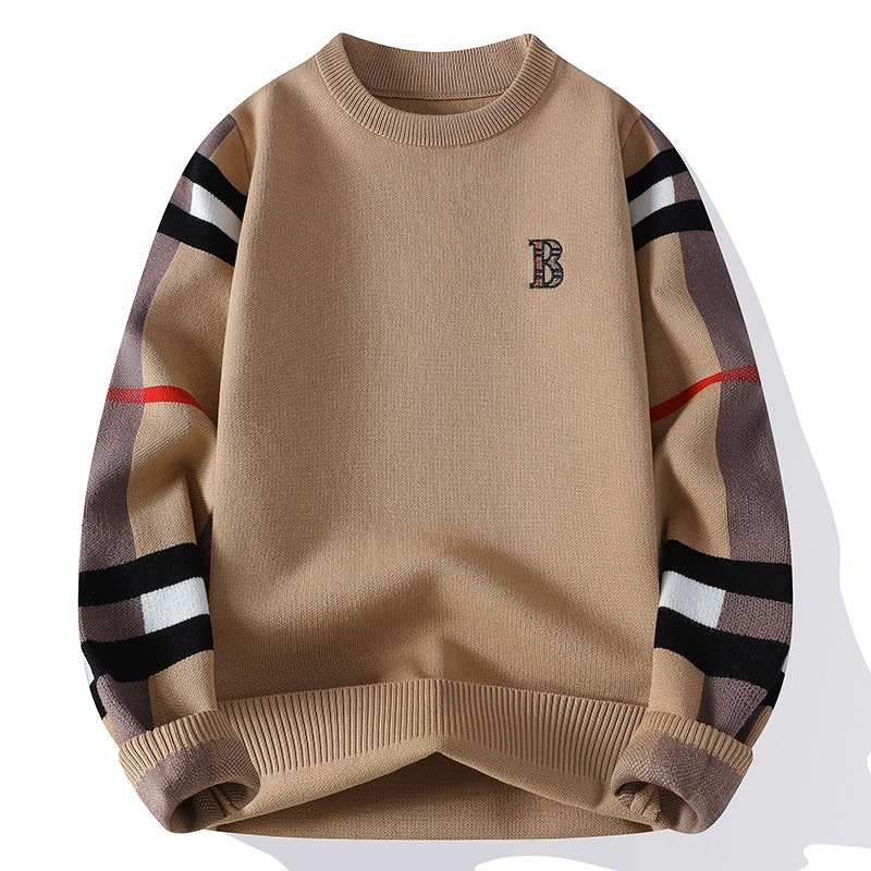 Cross-border foreign trade generation AliExpress explosion men's [new] autumn and winter new casual sweater men's knitted base shirt