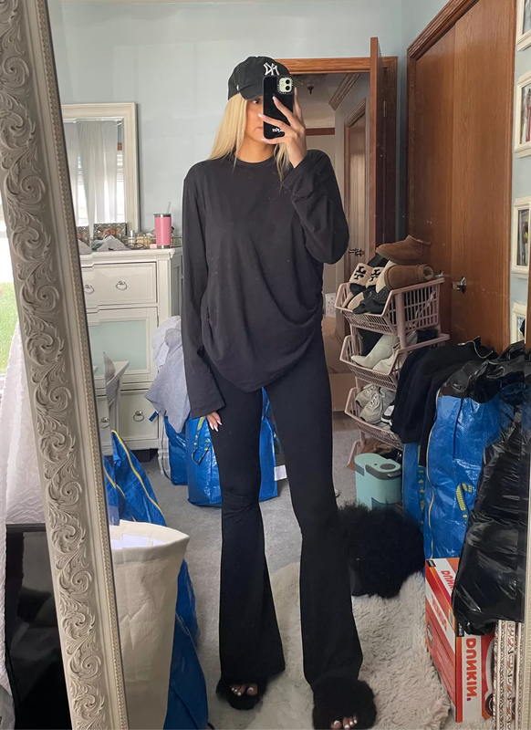 来自金姐的神奇面料与剪裁sk*ms马卡龙短袖T恤莫代尔云感bf上衣|undefined