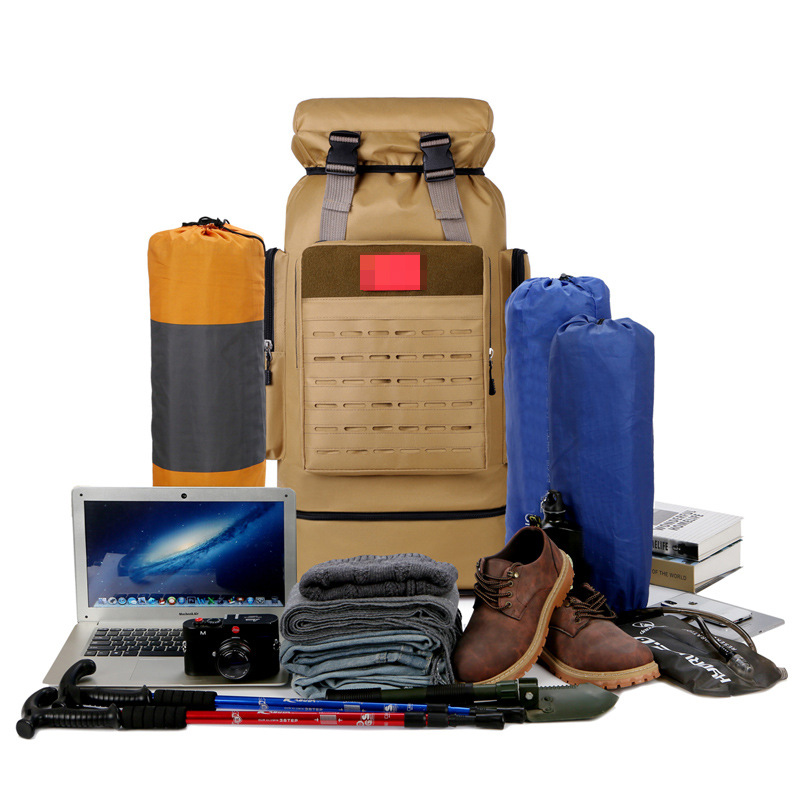 Mochila deportiva al por mayor de comercio exterior, bolsa de montañismo al aire libre de gran capacidad, mochila de senderismo, bolsa de camping de aventura al aire libre