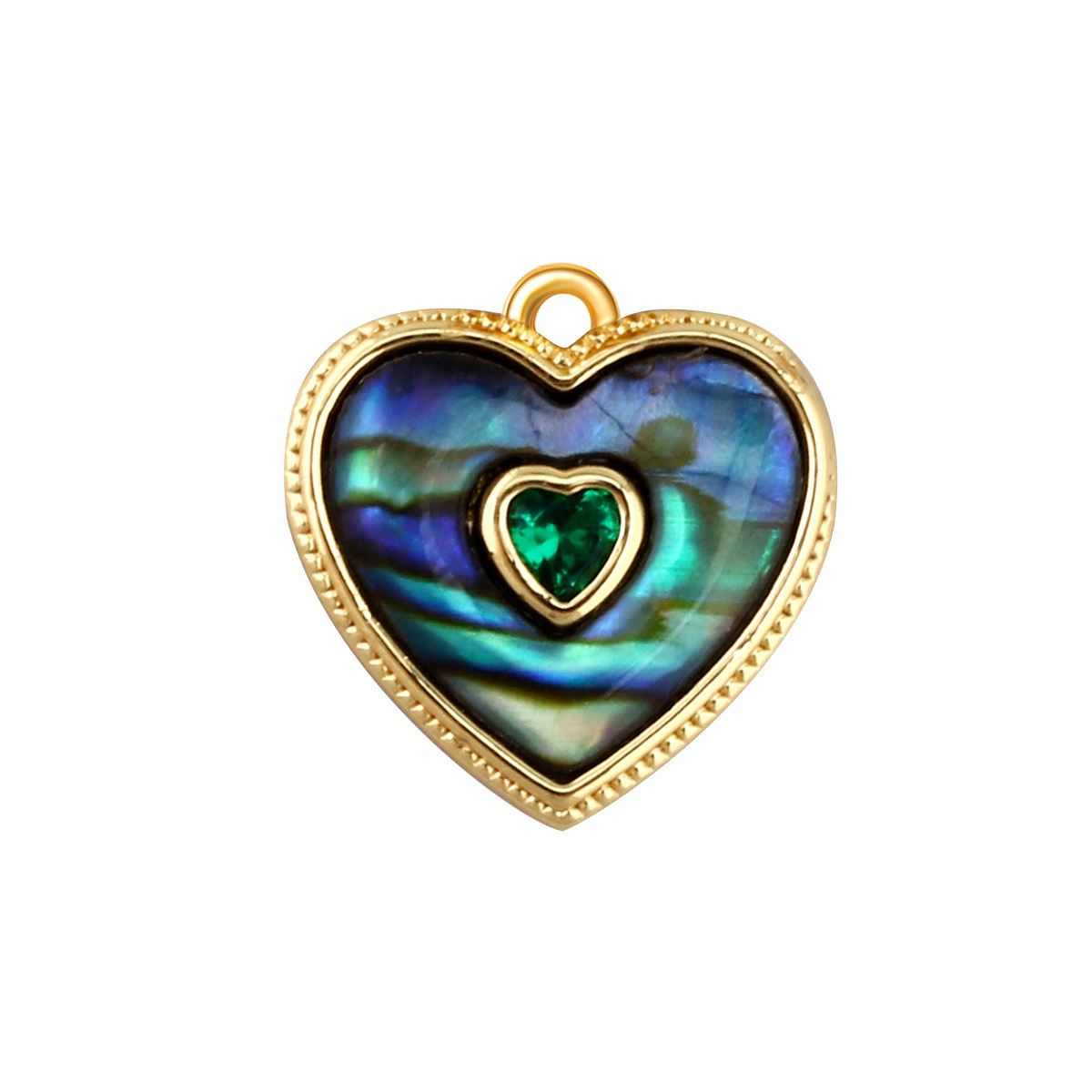 2g Weight Pendant Jewelry Making Type 12*12mm Jewelry Making Size Shell, Zircon Inlay Material DIY Jewelry Accessories Classification 1 Piece Quantity Copper Material Heart Shape Pattern All Seasons Season Plating Design Elegant, Vintage Style Style 1 Piece 12*12mm Copper Shell Zircon Heart Shape Pendant 16