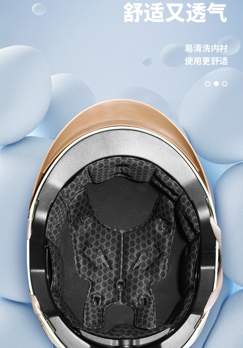 2026 New Magnetic Helmet for Electric Motorcycles, Summer Sun Protection Half Helmet, 3C Certified Safety Helmet for Men and Women