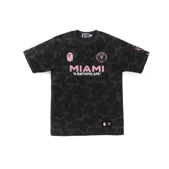 BAPE X MIAMI international MIAMI joint name camouflage men's and women's same short sleeve sports T-shirt