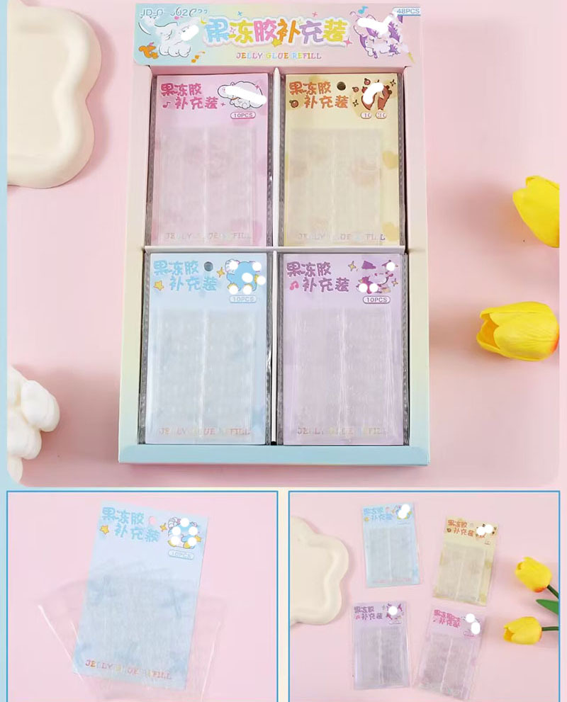 Nuevo desgaste de la serie de mariposa de uñas etiquetas de uñas niñas caja de almacenamiento transparente etiquetas de uñas falsas niñas etiquetas de uñas cortas