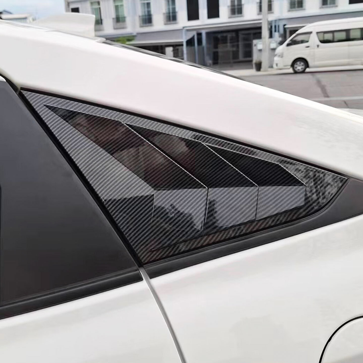 Suitable for 23-26 Models of Vios Yaris Ativ Rear Window Triangular Blinds and Window Trim Exterior Modification Accessories