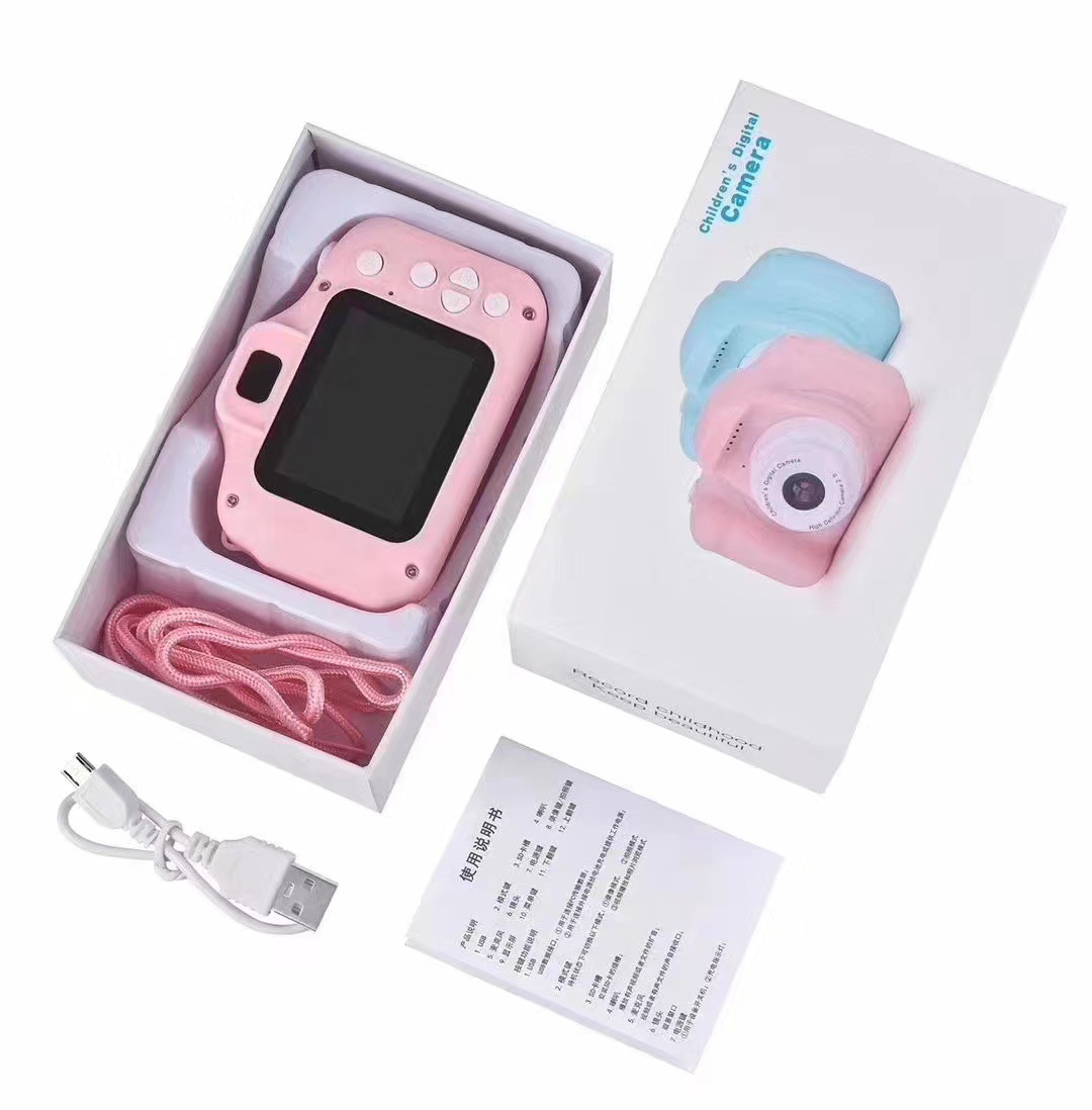 X2 HD cámara digital para niños, cámara de dibujos animados, cámara SLR portátil transfronteriza, juguete, regalo de cumpleaños para niños