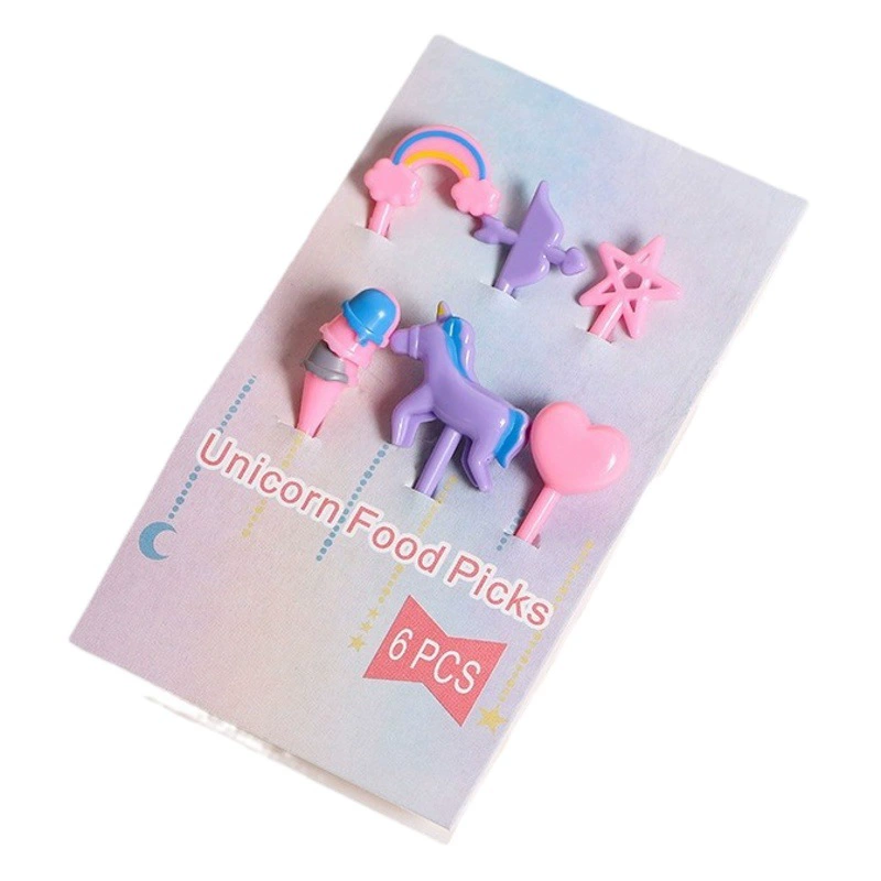 Японская мультяшная вилка для фруктов, детский одноразовый набор животных, набор для бенто, набор для фруктовых шампуров с жирафом, аниме, японский стиль