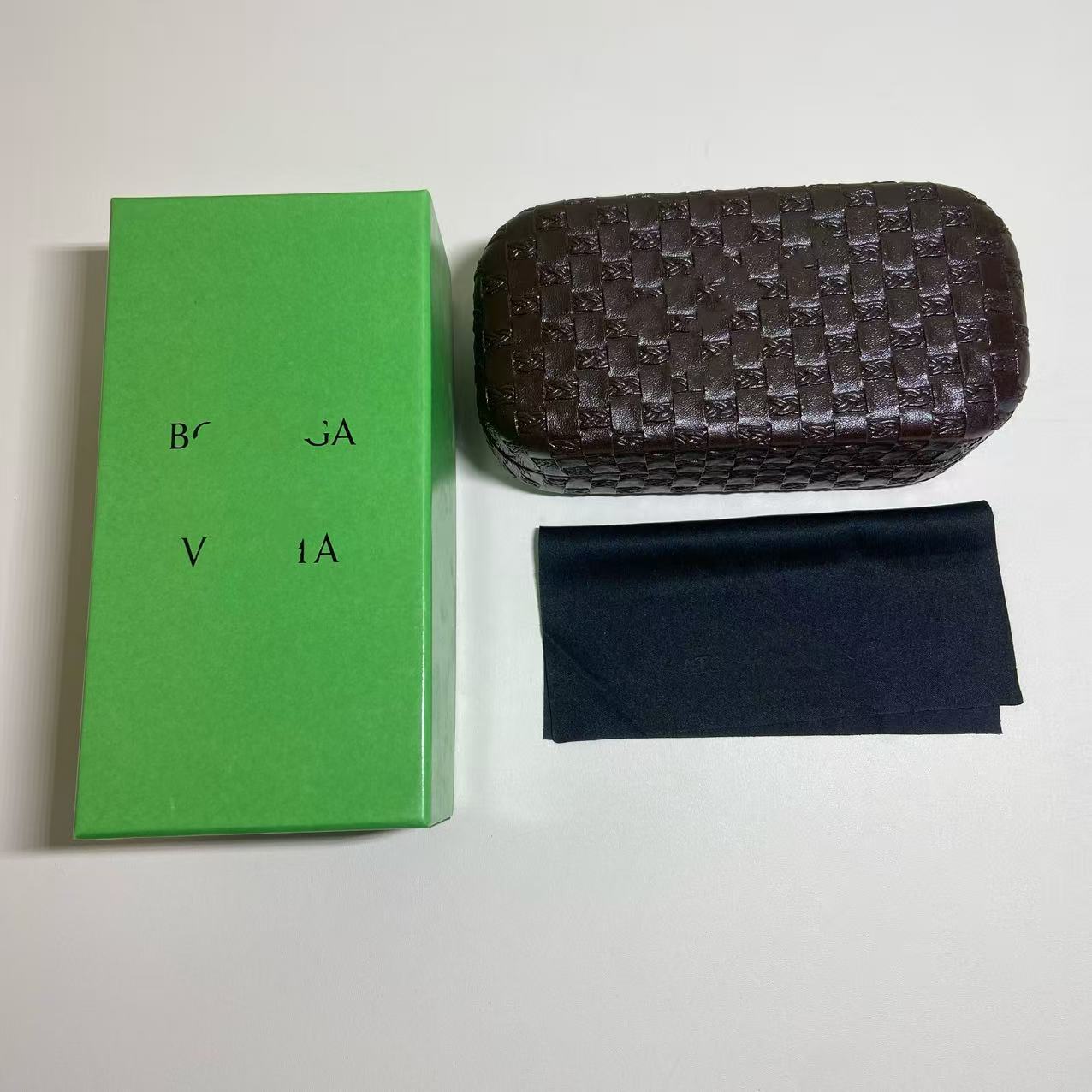 Inventario al por mayor nueva caja de gafas de alta calidad, caja de gafas de sol de alta gama, caja de gafas de sol, caja de paquete completa