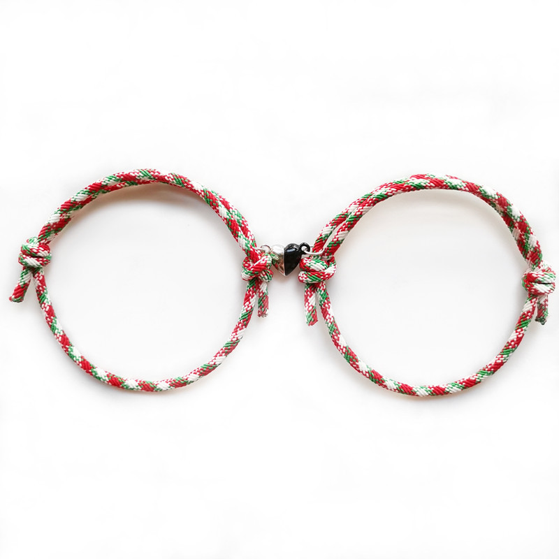 Bracelets magnétiques de noël pour couples et amis_voghion.com