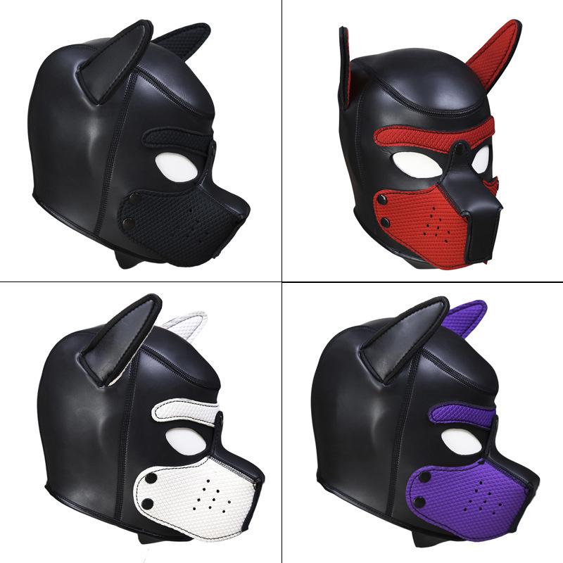 2022 new XL code sex toys adult toys color SM dog head cover performance props toy dog head mask