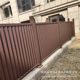 定制铝护栏新中式简约铝合金围栏现代别墅庭院大门焊接铝栏杆栅栏