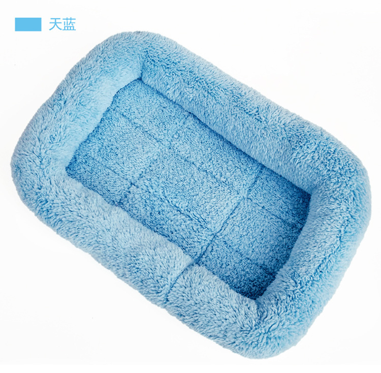 Cama acolchada para perros y gatos — cojín de felpa para todas las estaciones, apto para razas grandes, medianas y pequeñas