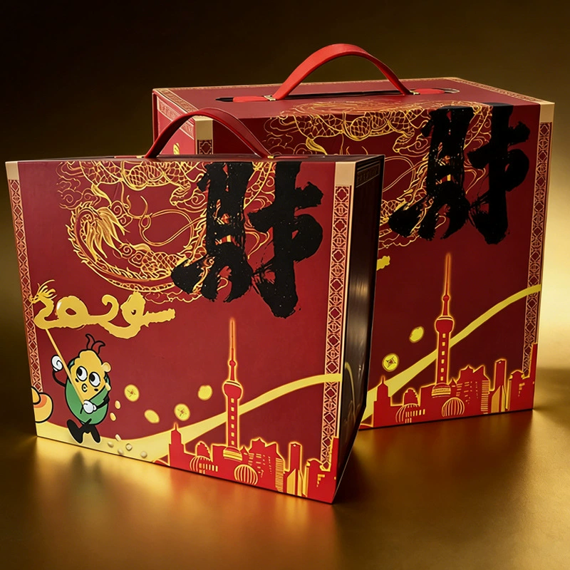 Источник производителя подарочной коробки фестиваля лодок-драконов с печатью логотипа