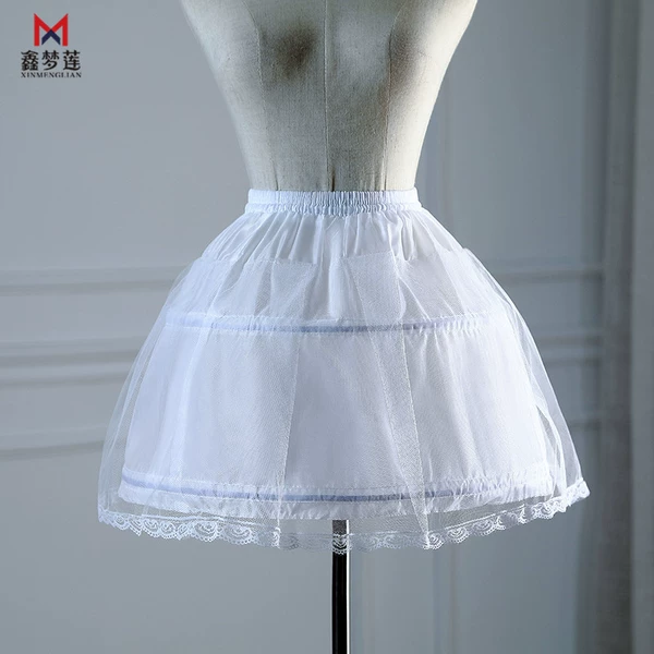 J type two steel, one gauze, lace children's skirt