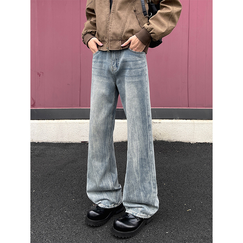 In stock: 2026 Fall New Vintage Lightning Pattern Flared Jeans N6466B-TeP35, Suggested Retail Price 88 In stock: 2026 Fall New Vintage Lightning Pattern Flared Jeans N6466B-TeP35, Suggested Retail Price 88