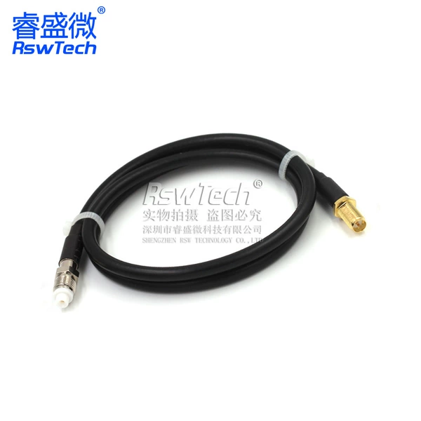 SMA external screw internal needle to FME female 10CM RG58 cable