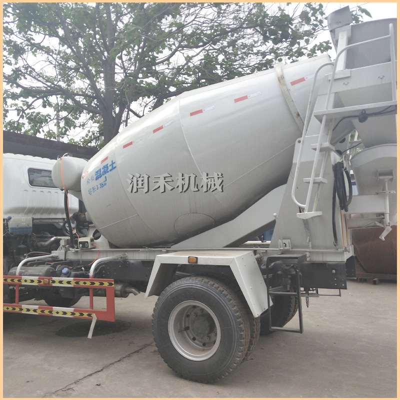 4方6方混凝土储存运输罐水泥生料搅拌罐车可放地上工地混凝土单罐