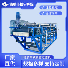 博宇稀土压滤机 选矿稀土矿石渣水平真空带式过滤机