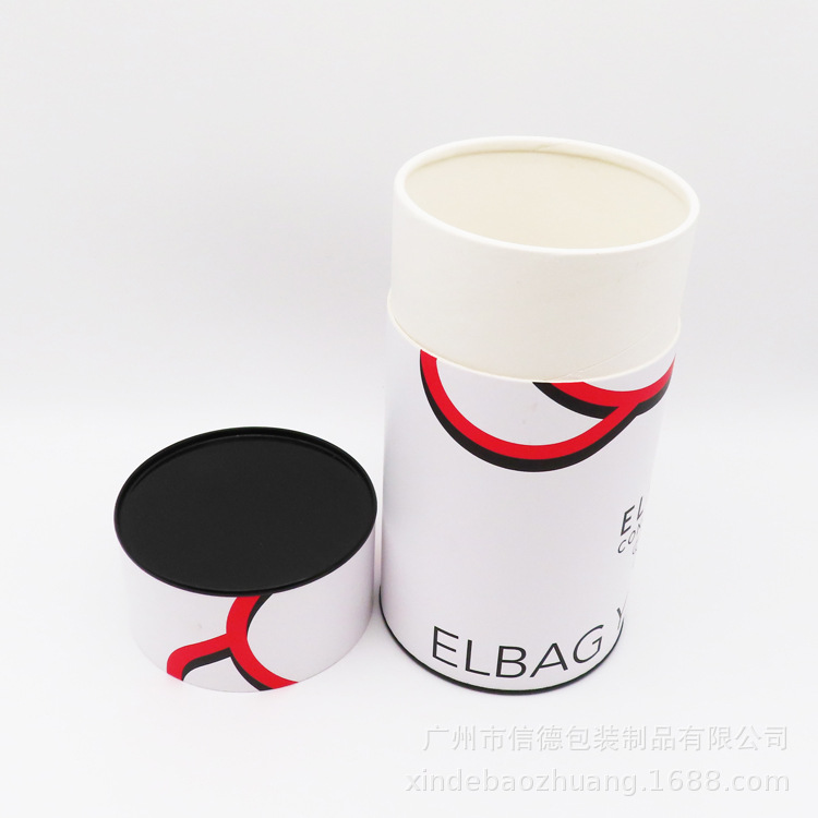复合纸罐定制圆形纸筒马口铁盖茶叶卷边服饰收纳带盖跨境圆筒