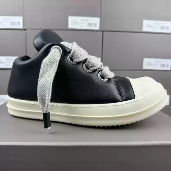 Ro Little Fat Ding Couple Style Retro Trendy Brand Dark Casual Sneakers with Thick Soles, Comfortable and Milky Soles