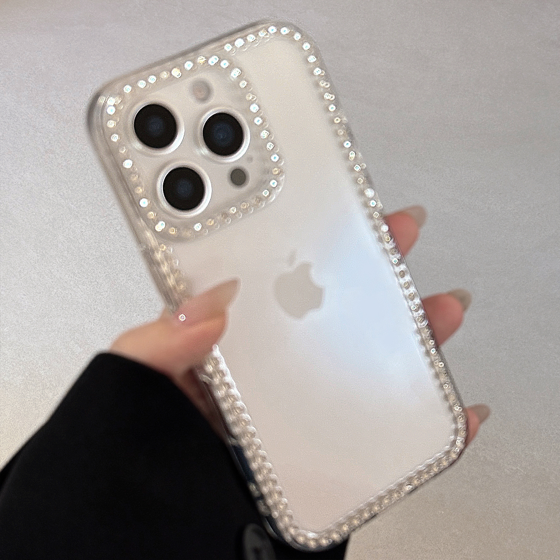 Funda transparente con brillantina de diamantes de imitación, adecuada para la funda del teléfono Apple 16, 17 Pro Max, funda suave anticaída para iPhone 13, 11, 14, venta al por mayor.