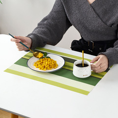European flavorless environmentally friendly fresh PVC waterproof heat insulation dinner mat table mat cup mat dining table mat