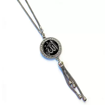 Cross-Border Southeast Asian Retro Middle Car hanging - white-ksilver-black-white-diamond