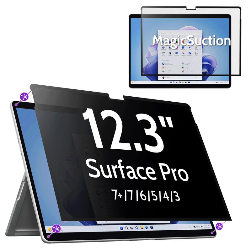 Nano Adsorption Microsoft Surface Privacy Film Pro6/7 Detachable 12.3inch Anti-Peeping and Anti-Blue Light Film Suitable