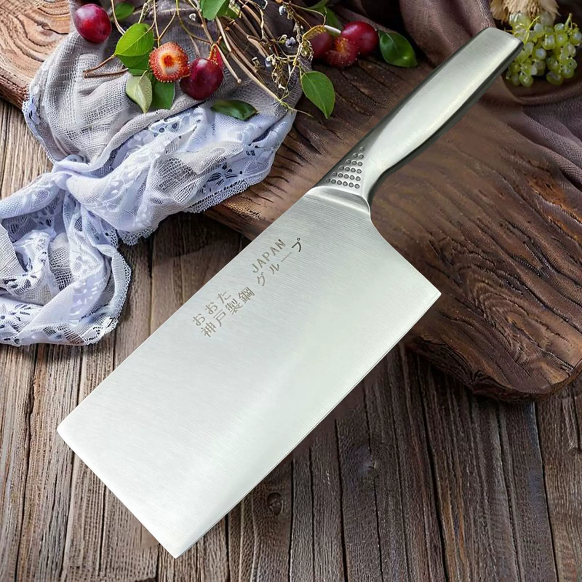 全钢锻打斩切刀家庭厨房两用刀锋利免磨菜刀厨师专业不易生锈菜刀