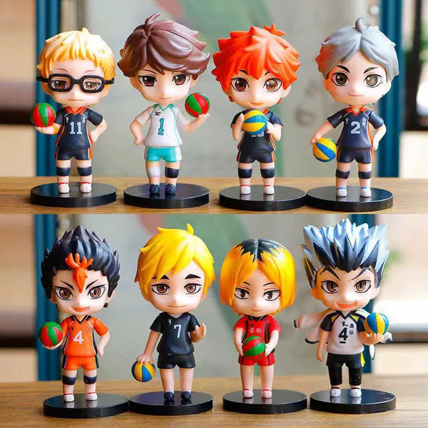 8 standing volleyball boys [8 shots are the whole set] bagged)