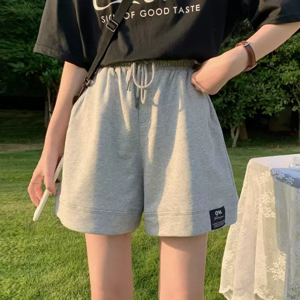 休闲短裤女夏季薄款外穿2025新款网红高腰显瘦宽松裤子潮一件代发