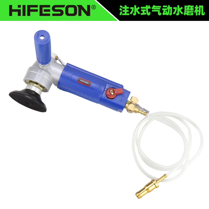 跨境促销海飞鲨SM100注水式气动4寸水磨机 云石玉石抛光机 磨光机