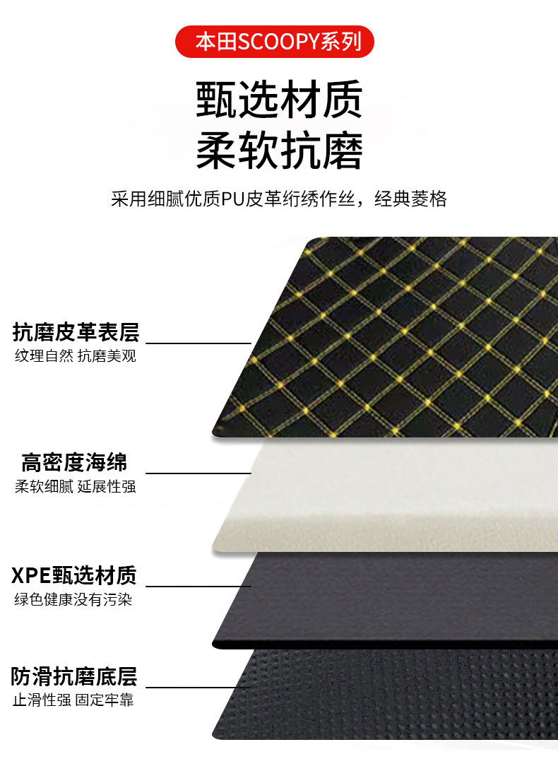 Suitable for Honda Scoopy Seat Cushion Liner Pedal Motorcycle Modification Parts Toilet Silent Wholesale