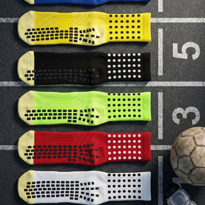 Calcetines de Fútbol Acolchados para Adultos de Poliéster, Antideslizantes y Absorción de Sudor para Entrenamiento