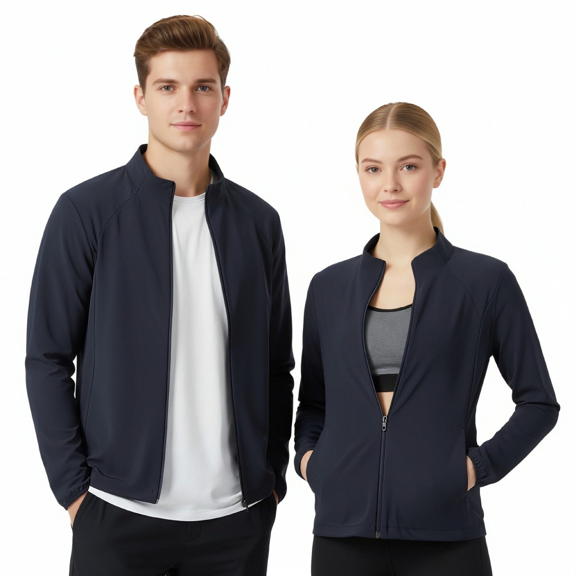 New Spring and Autumn Thin Stand-Collar Windbreaker, Unisex, Supports Adding Images and Text, Group Purchase, Custom Sports Outdoor Windbreaker